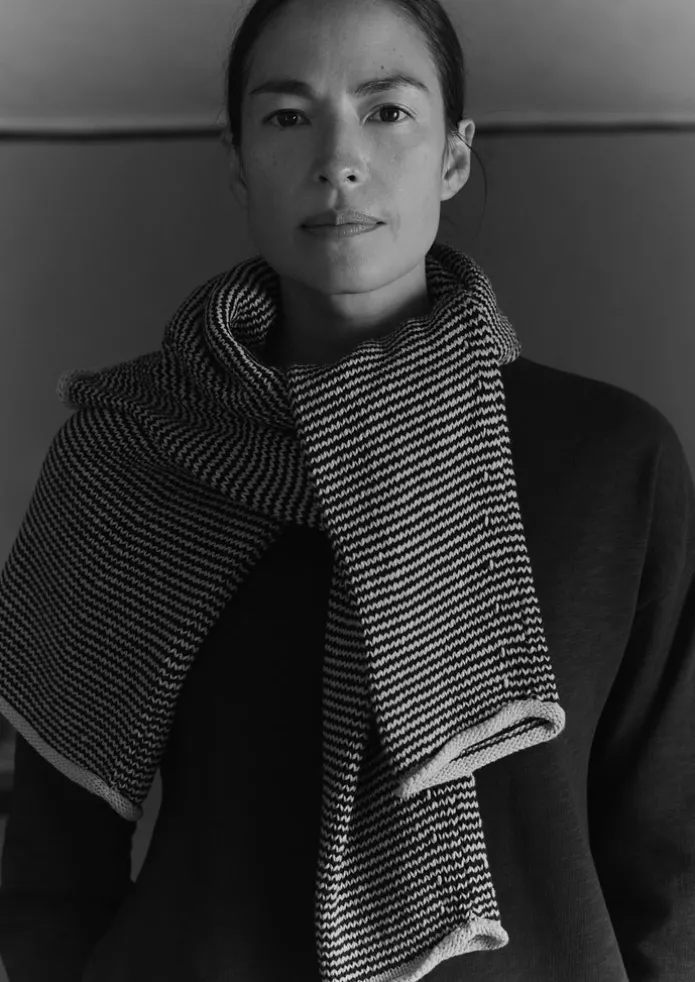 Women TOAST Linen | Jersey-Stripe Linen Cotton Sweater