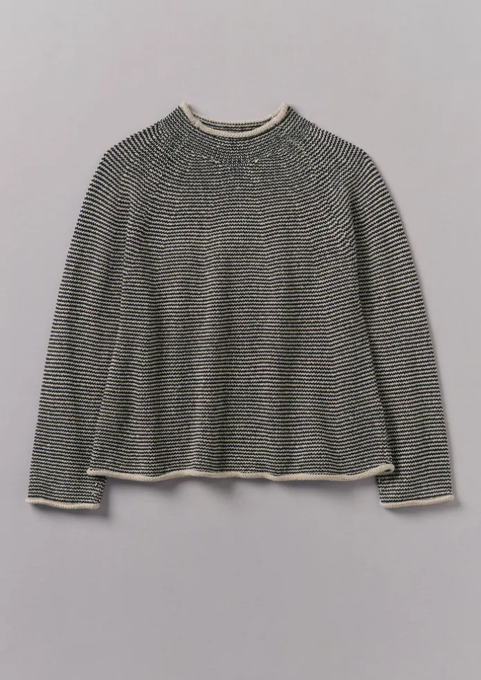 Women TOAST Linen | Jersey-Stripe Linen Cotton Sweater