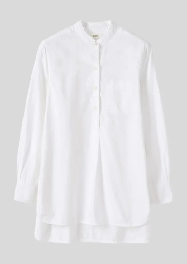 Women TOAST Workwear | Shirts-Taro Cotton Oxford Long Shirt