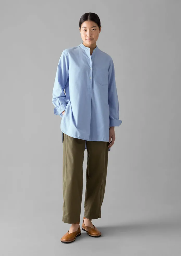 Women TOAST Workwear | Shirts-Taro Cotton Oxford Long Shirt