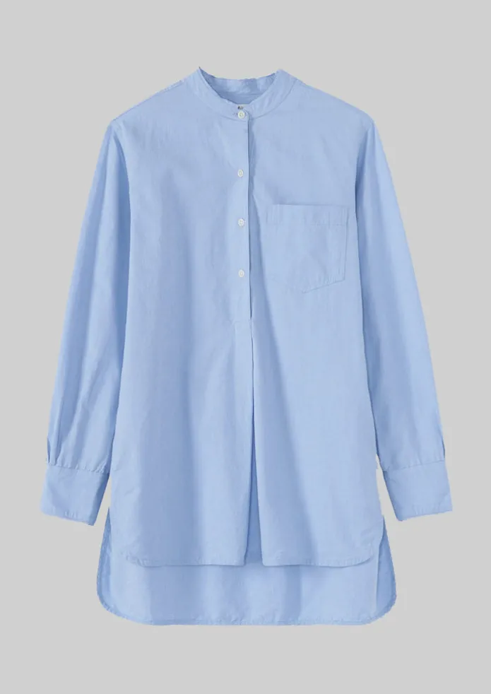 Women TOAST Workwear | Shirts-Taro Cotton Oxford Long Shirt