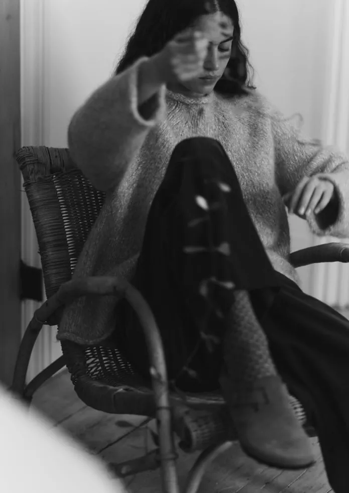 Women TOAST Jersey | Loungewear-Textured Cotton Alpaca Sweater