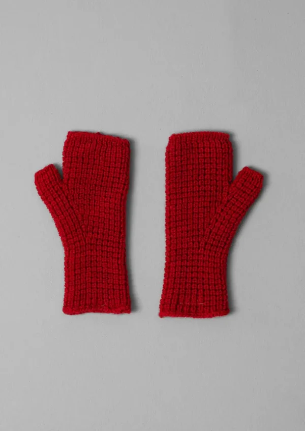 Women TOAST Hats, Scarves & Gloves-Waffle Stitch Fingerless Gloves