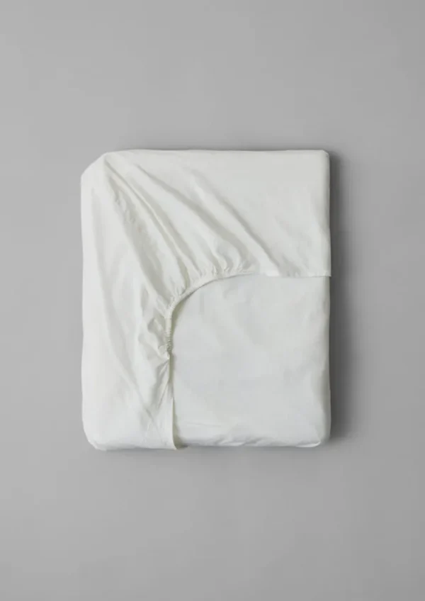 TOAST Textiles | Bed Linen-Washed Linen Cotton Fitted Sheet