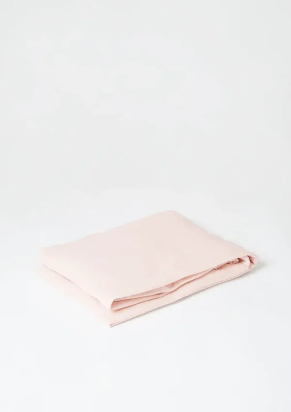TOAST Textiles | Bed Linen-Washed Linen Cotton Fitted Sheet