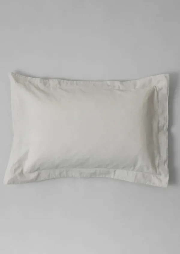 TOAST Textiles | Bed Linen-Washed Linen Cotton Oxford Pillowcase Set