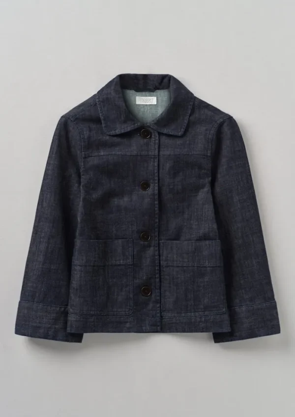 Women TOAST Denim | Coats & Jackets-Wide Sleeve Organic Denim Jacket