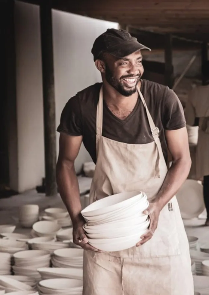 TOAST Ceramics | Tableware-Wonki Ware White Wash Pasta Bowl