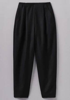 Women TOAST Trousers-Wool Flannel Pleat Front Trousers