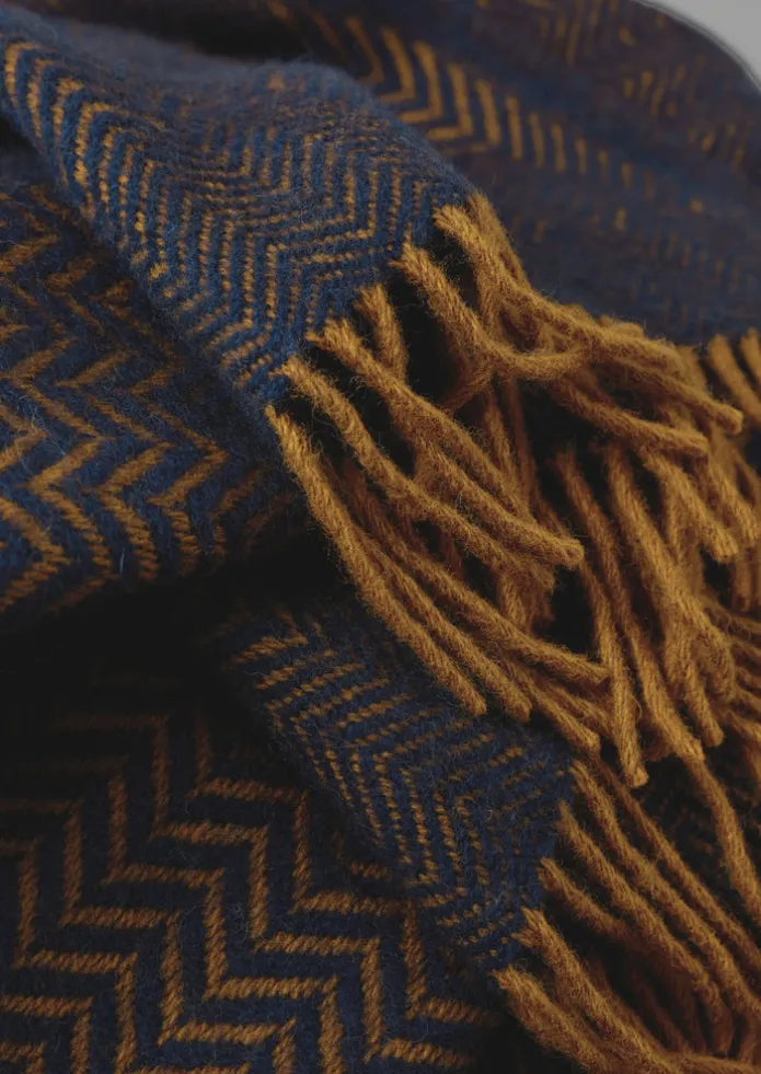 TOAST Textiles | Blankets & Throws-Zig Zag Wool Blanket