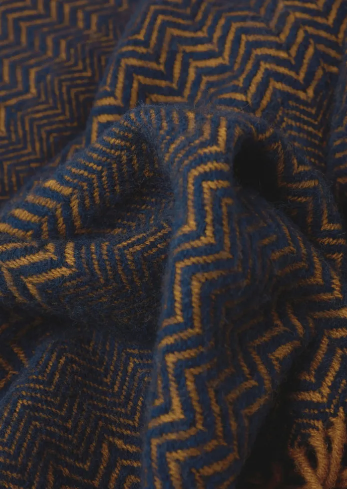 TOAST Textiles | Blankets & Throws-Zig Zag Wool Blanket