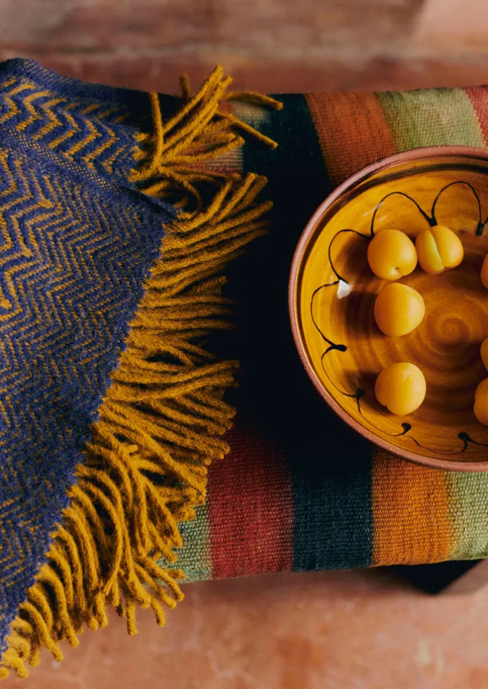 TOAST Textiles | Blankets & Throws-Zig Zag Wool Blanket